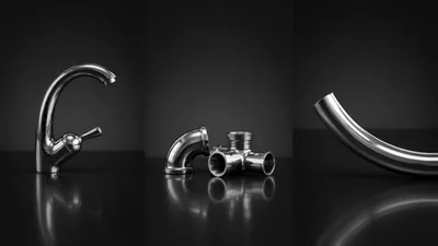 Chrome Plumbing Fixtures and Pipe Fittings
