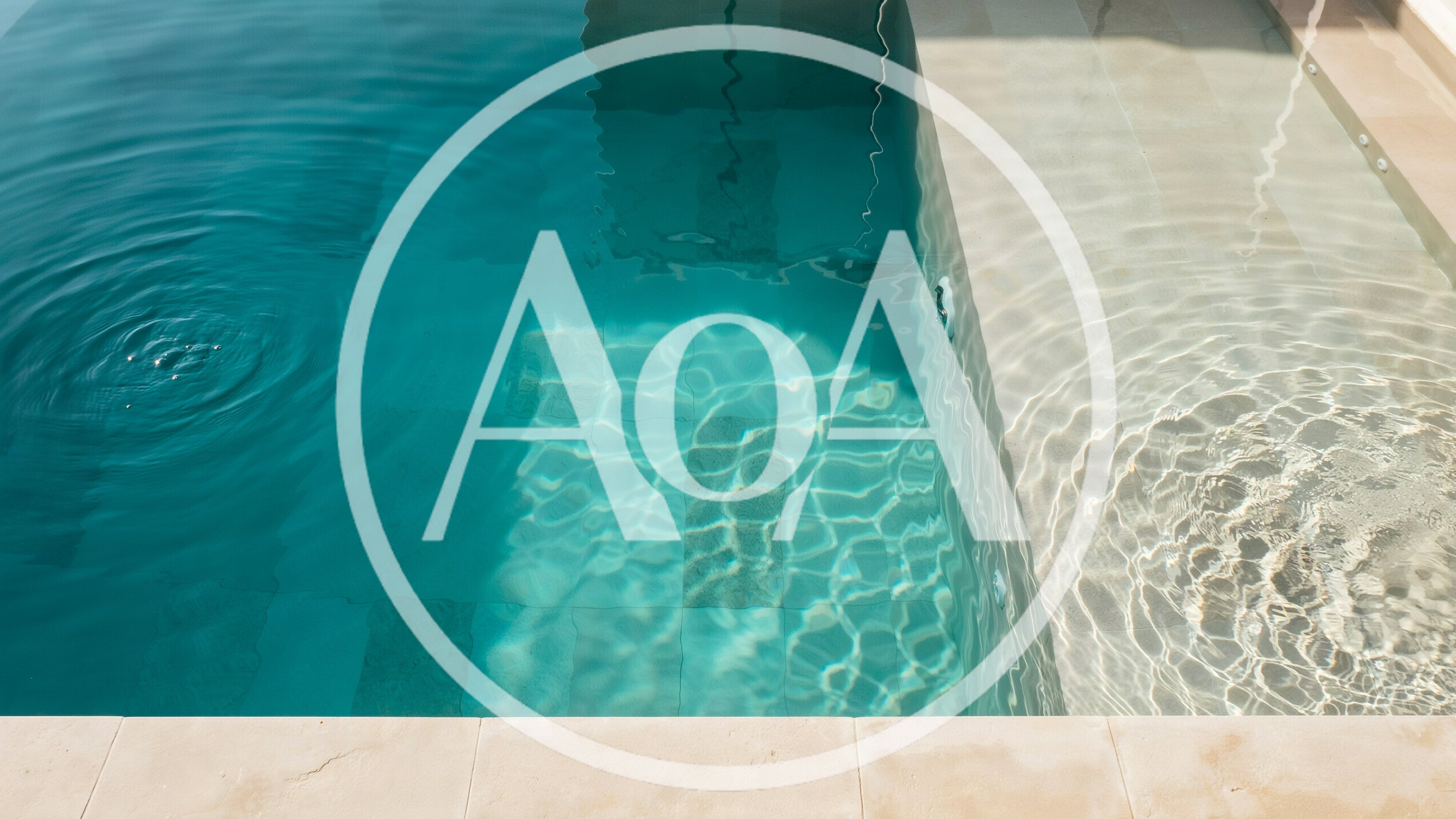Clear Blue Water In A Modern Swimming Pool