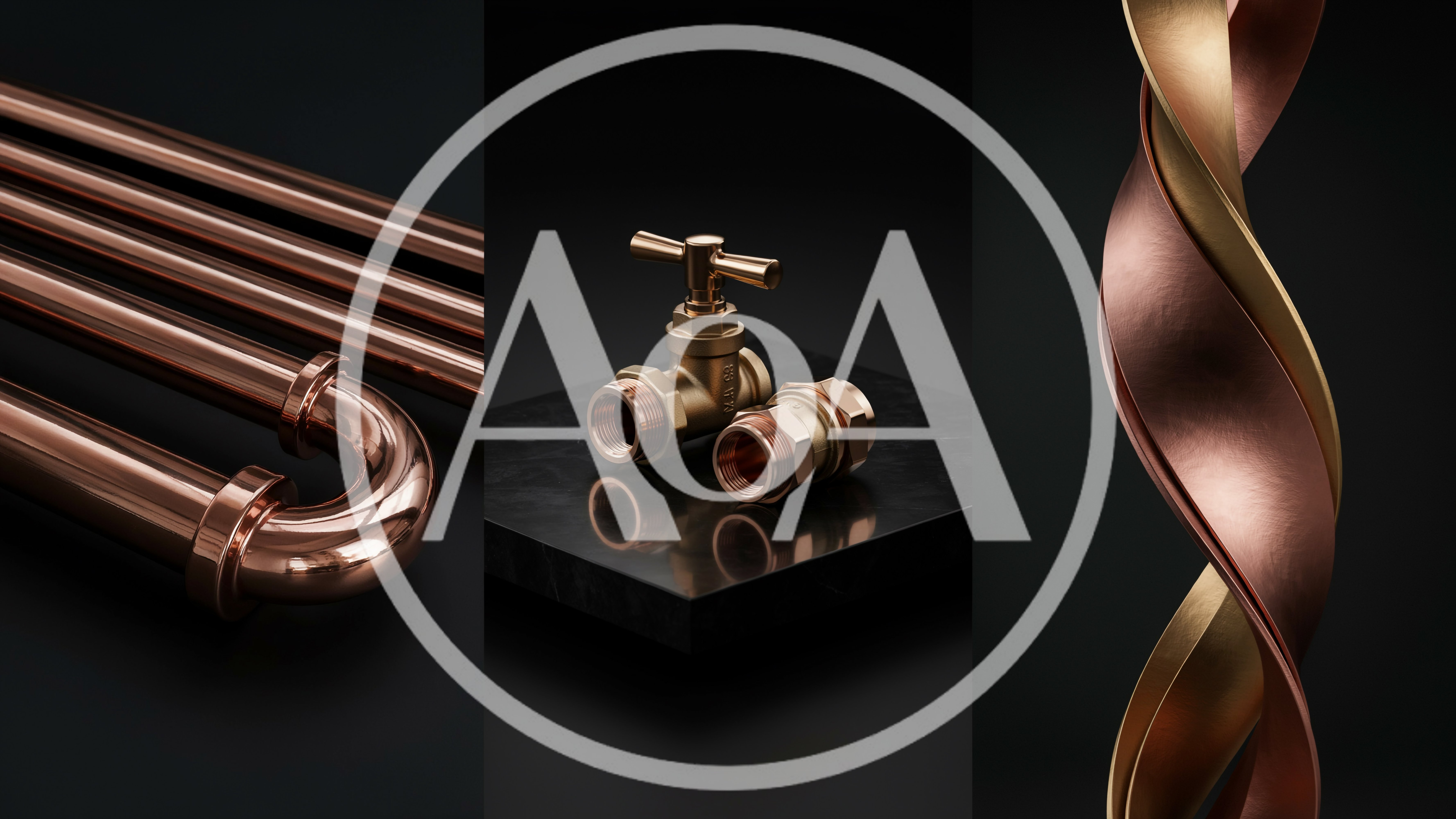 Copper Plumbing Components And Abstract Metal Sculptures