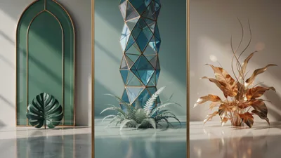 Modern Minimalist Interior Design With Geometric Decor