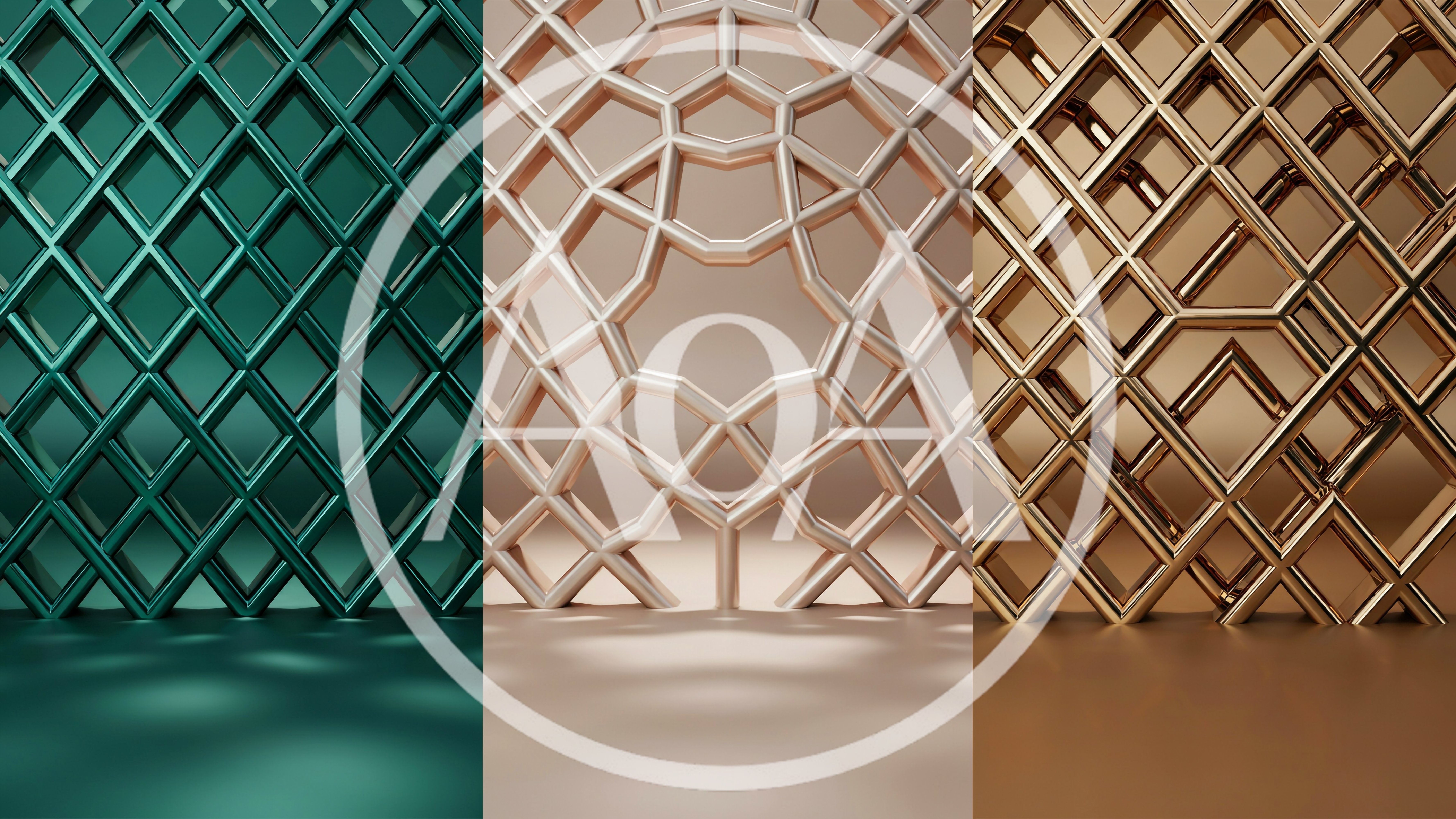 Abstract Geometric Metal Lattice Backgrounds