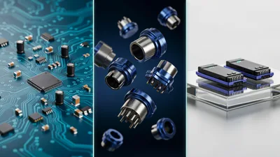Electronic Components And Circuit Board Technology Collage