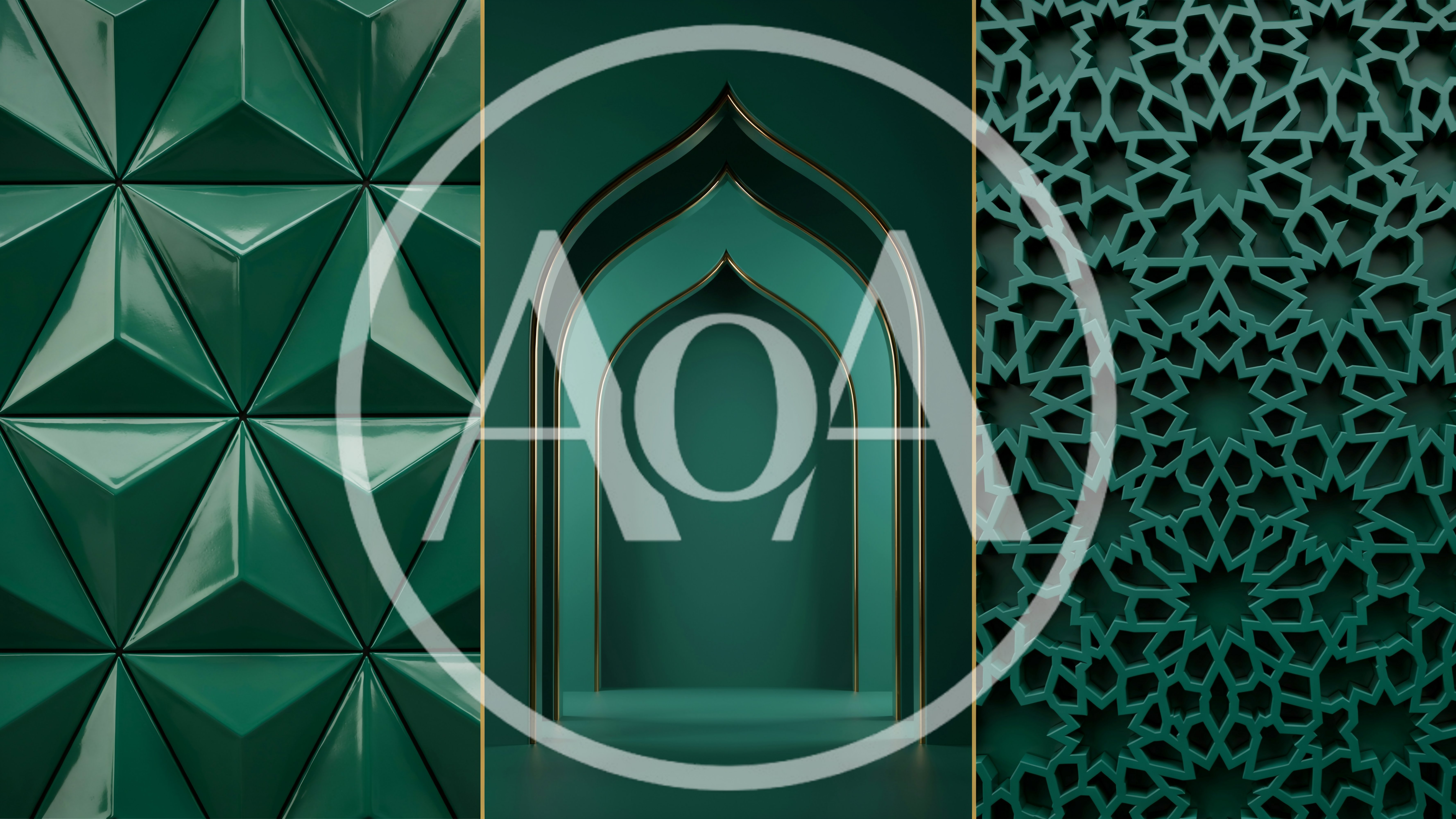 3D Islamic Archway With Geometric Patterns