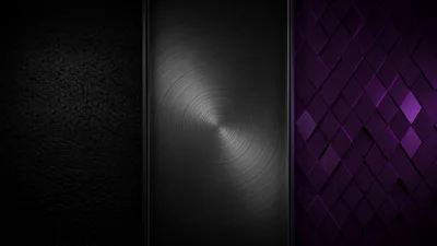 Abstract Geometric Background With Metallic And Purple Textures