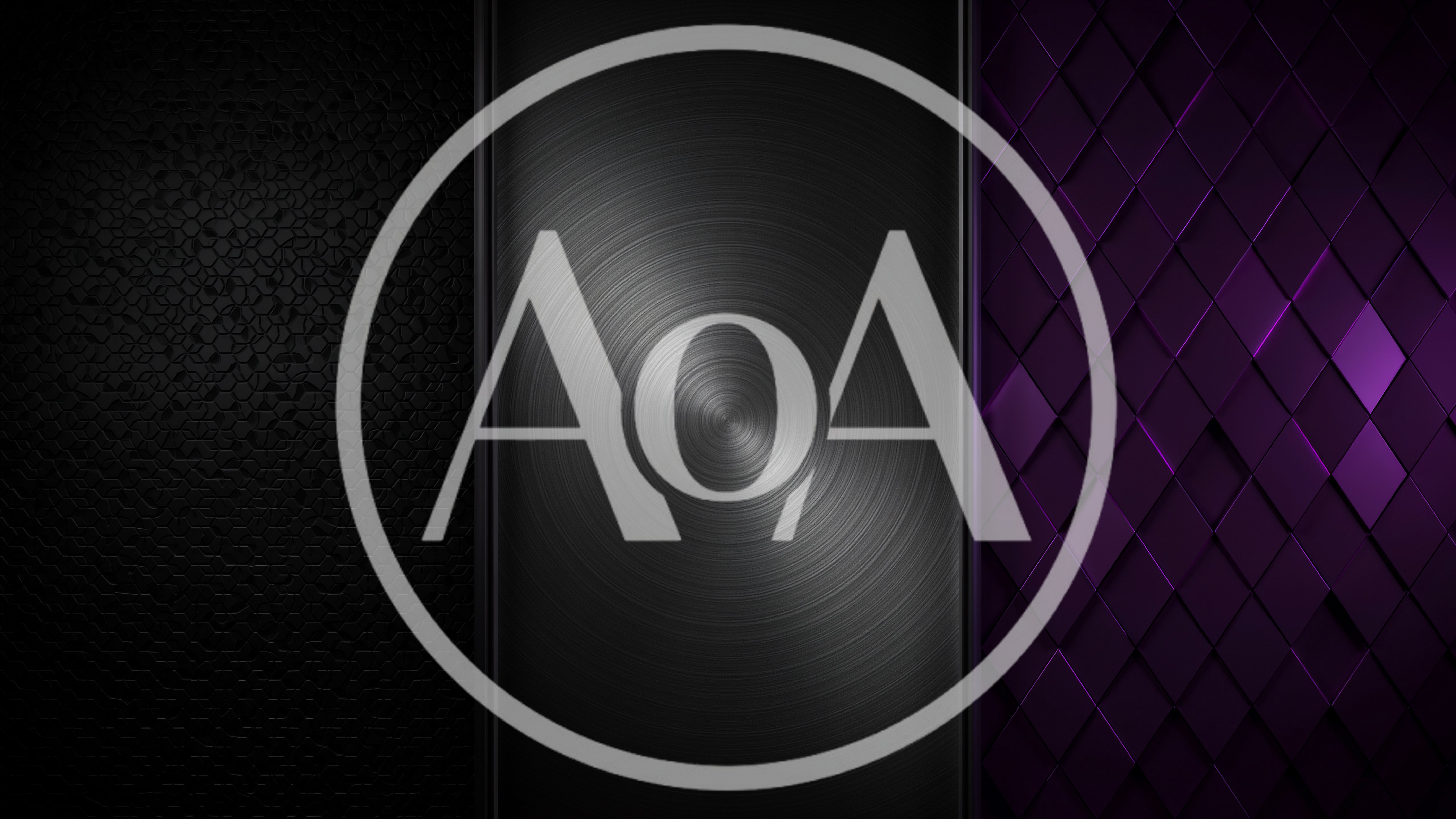 Abstract Geometric Background With Metallic And Purple Textures