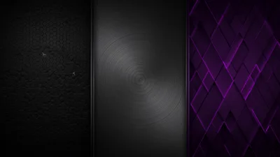 Abstract Geometric Background With Brushed Metal And Purple Accents