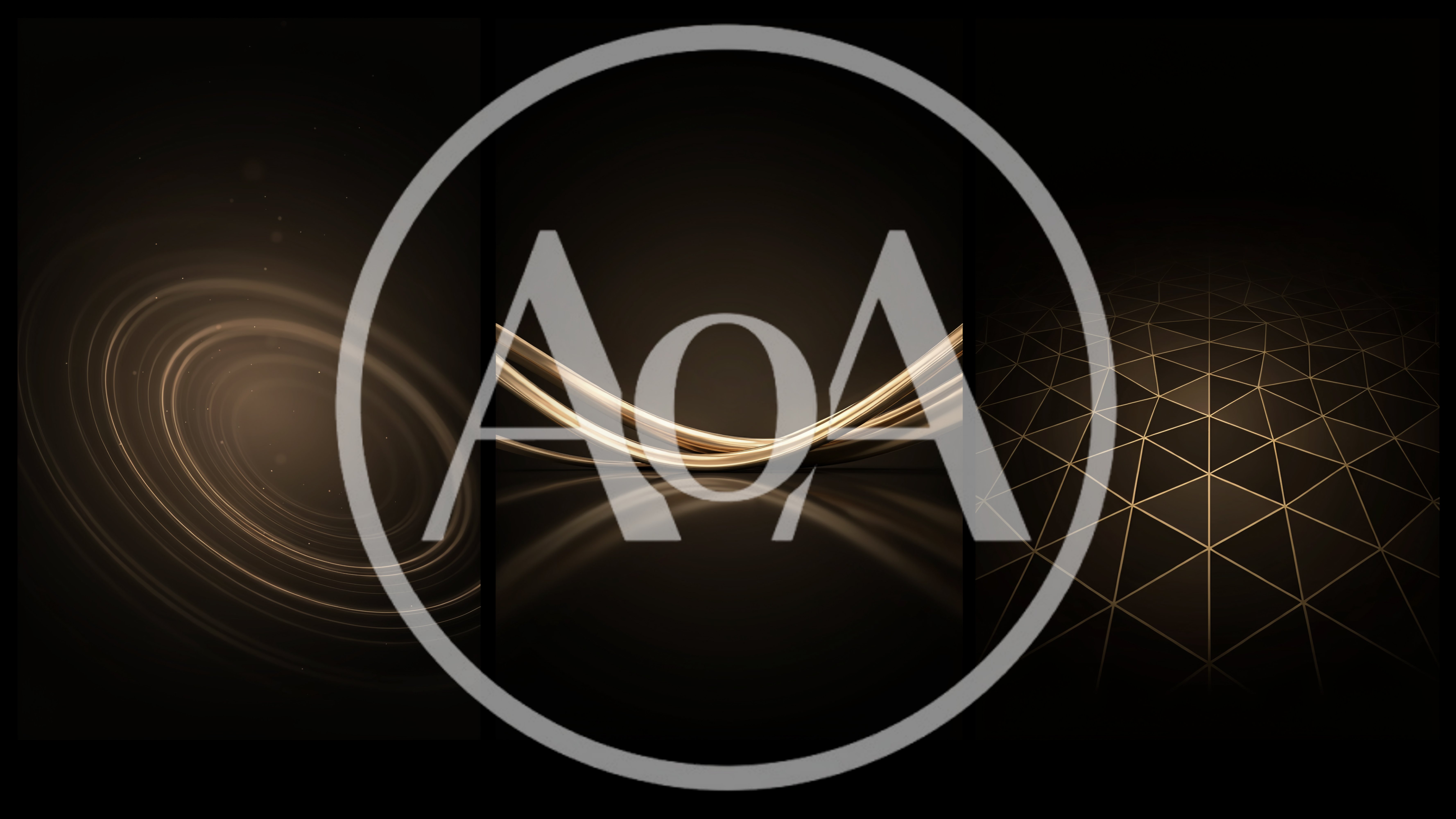 Abstract Gold Geometric And Fluid Motion Backgrounds