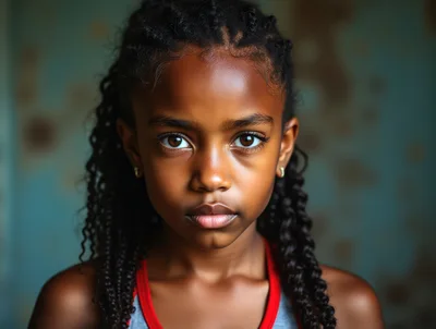 Portrait Of A Young African American Girl