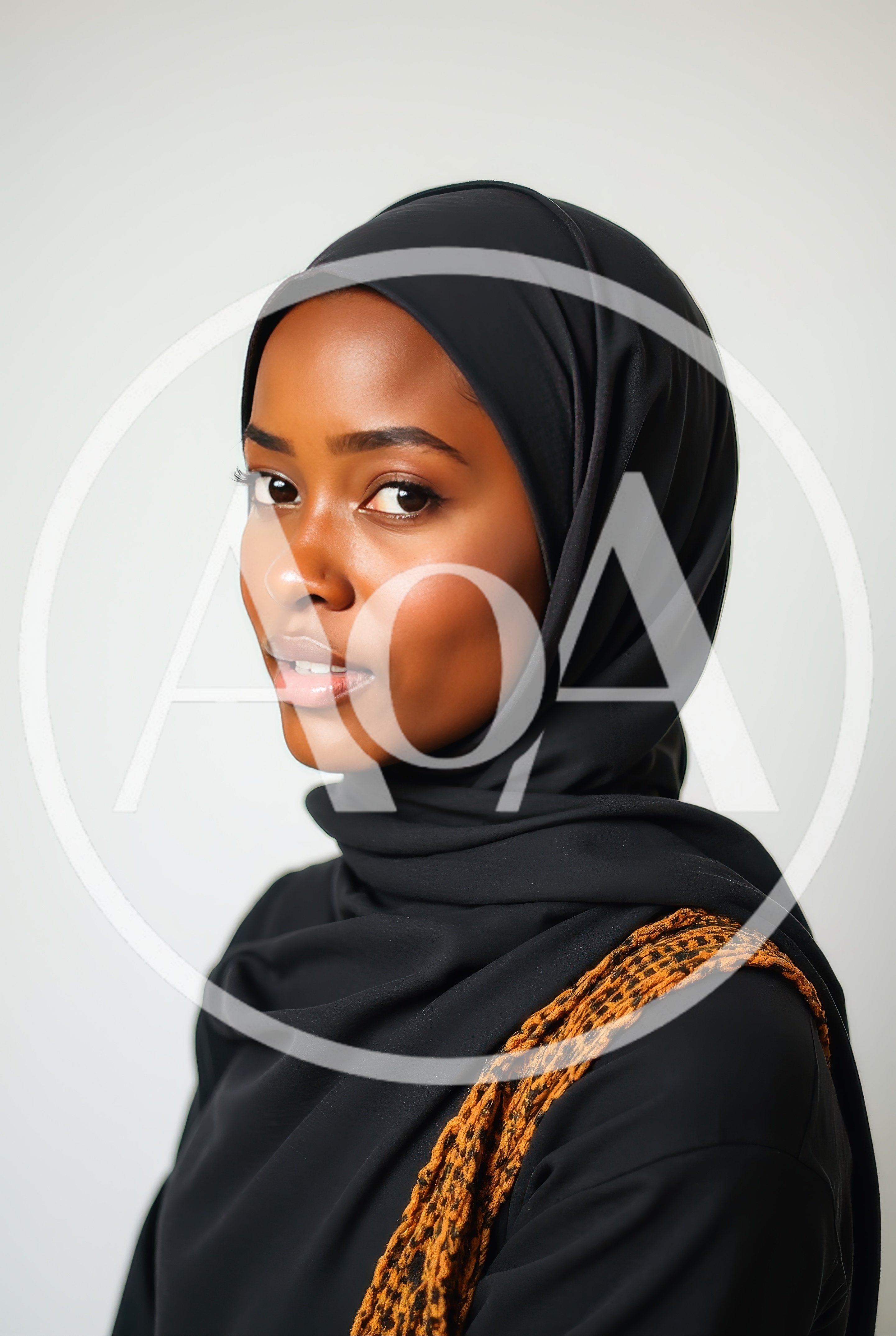 Portrait Of A Young Somali Woman Wearing A Hijab