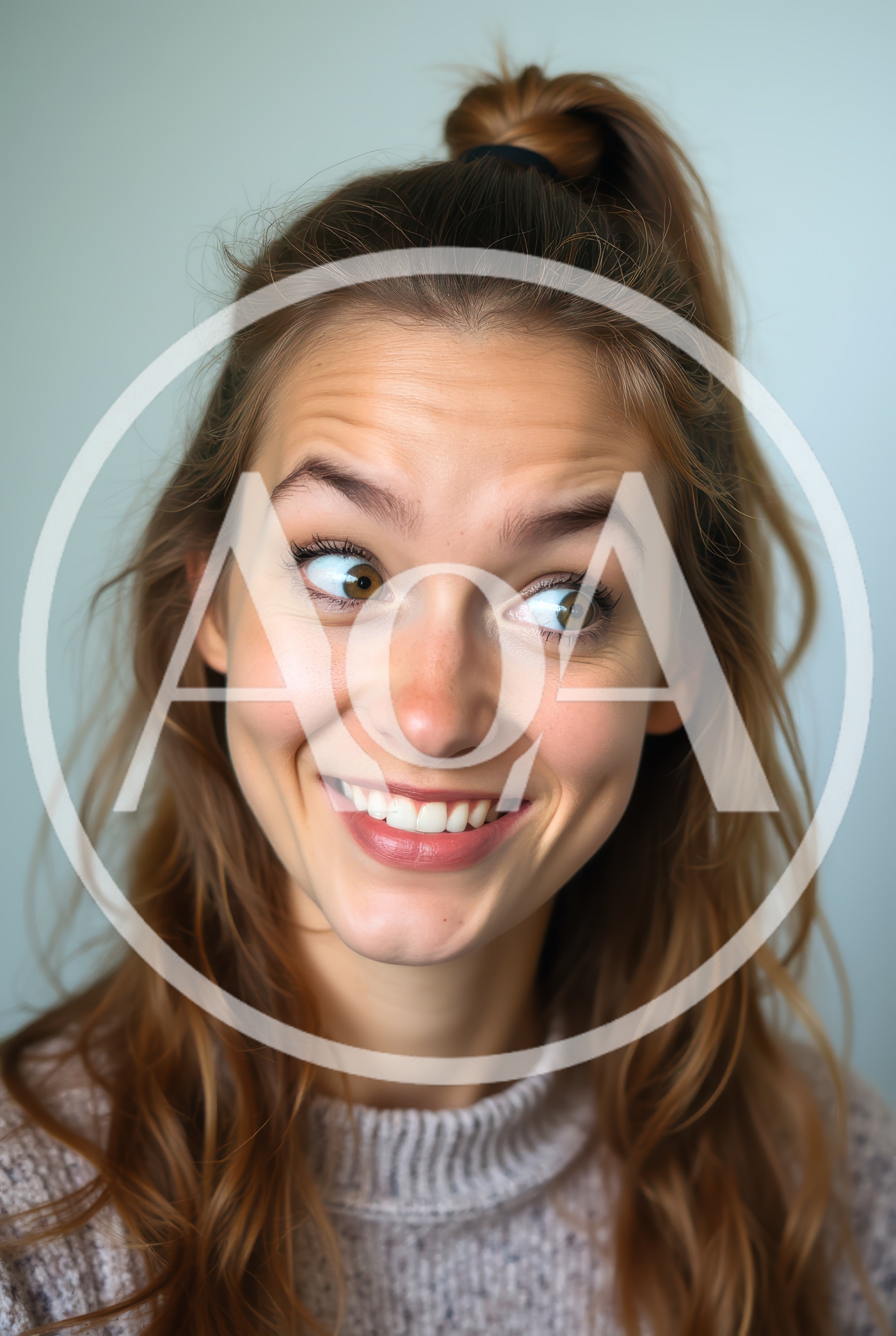 Young Woman Making A Silly Goofy Face