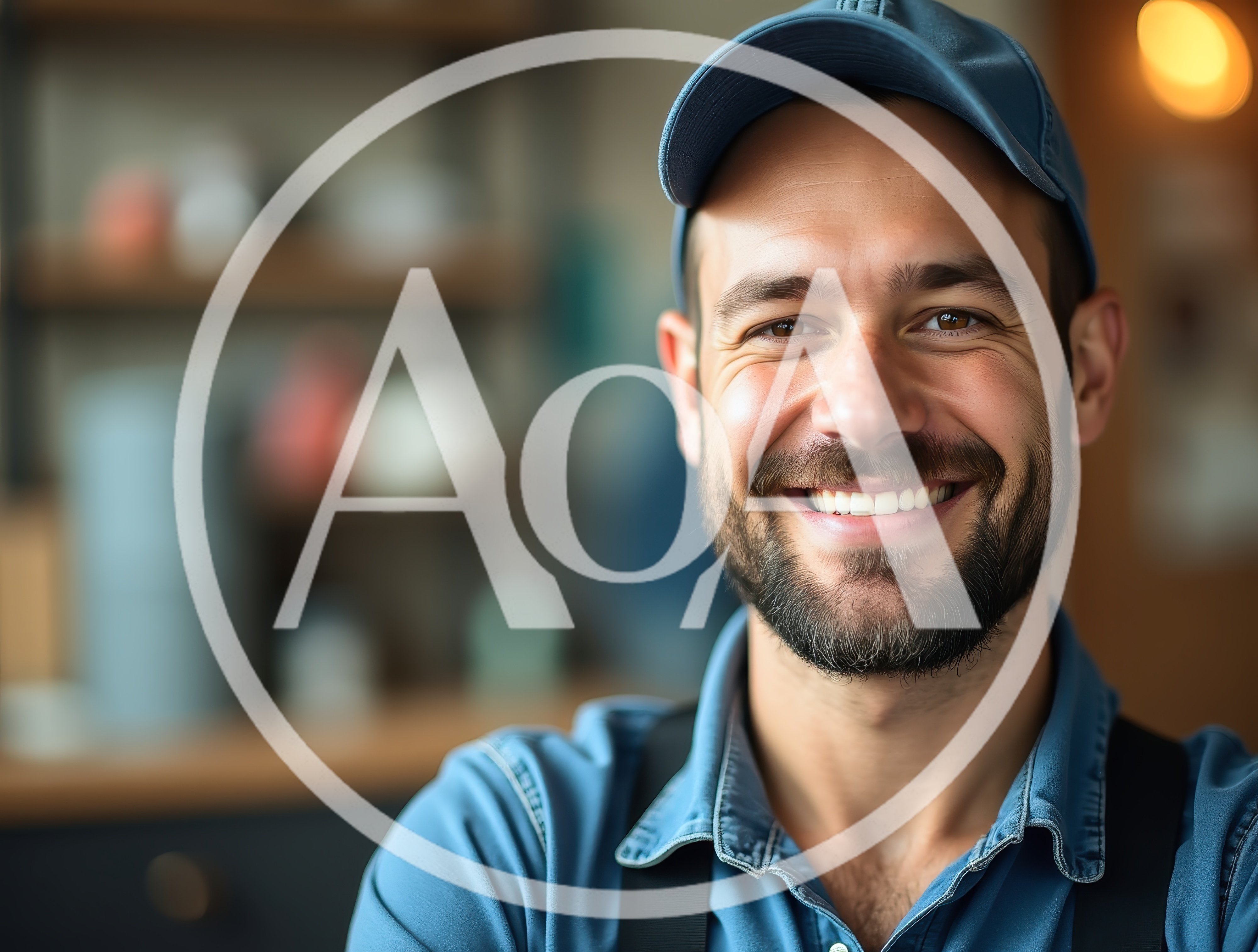 Portrait Of A Smiling Male Worker In Uniform
