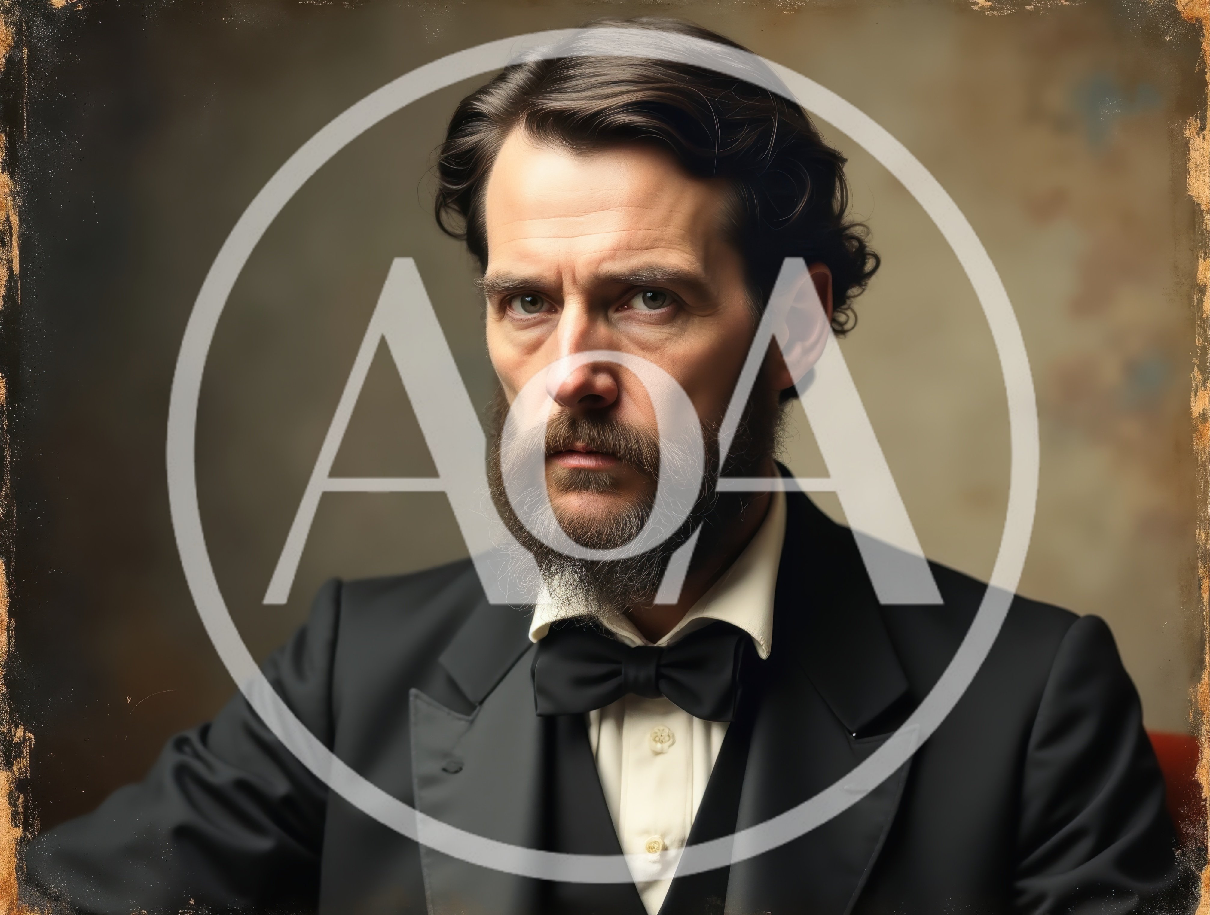 Portrait Of A Distinguished Victorian Gentleman In Formal Attire