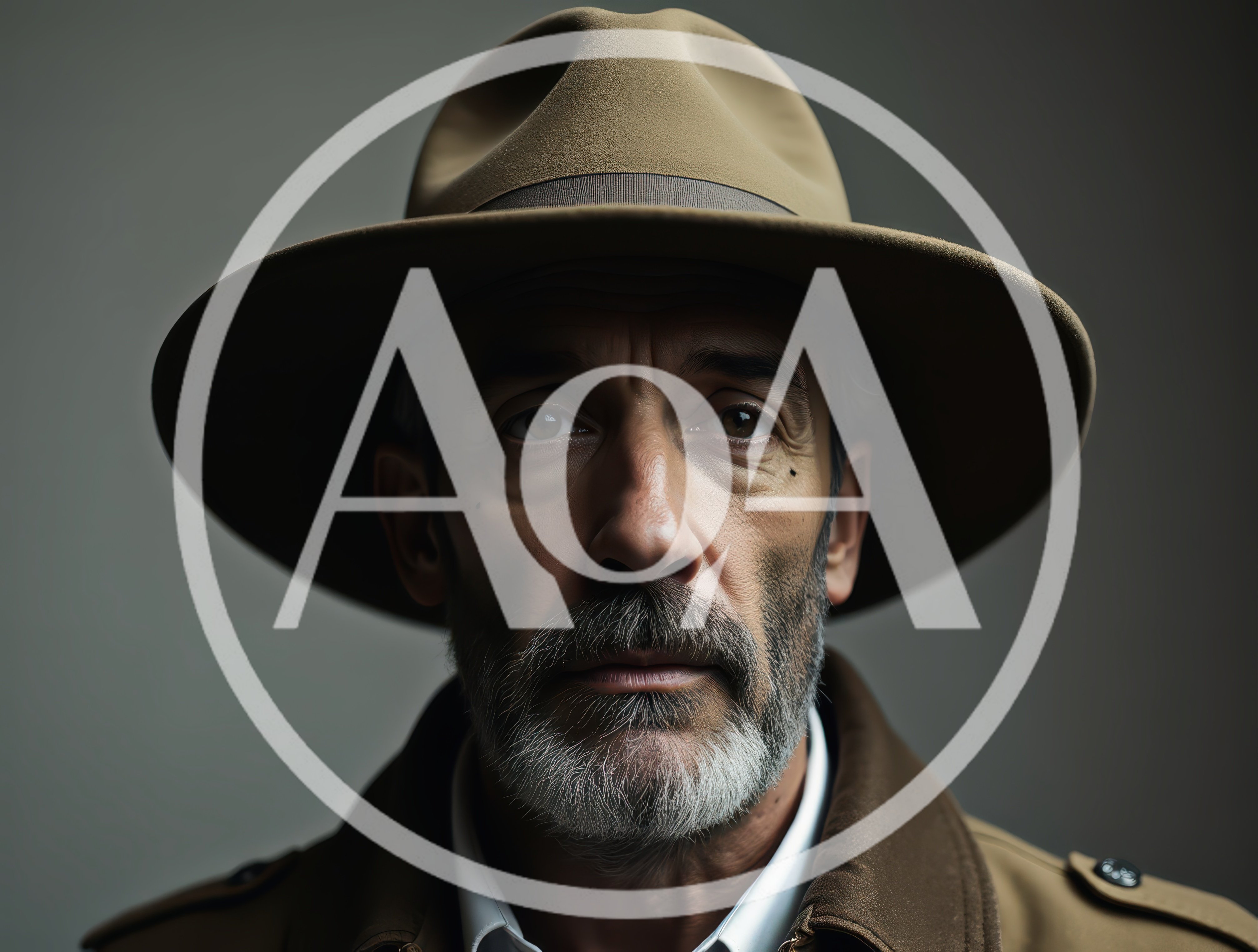 Portrait Of A Mature Man In A Fedora Hat