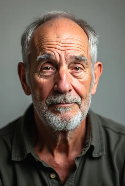 Portrait Of An Elderly Man With Gray Beard