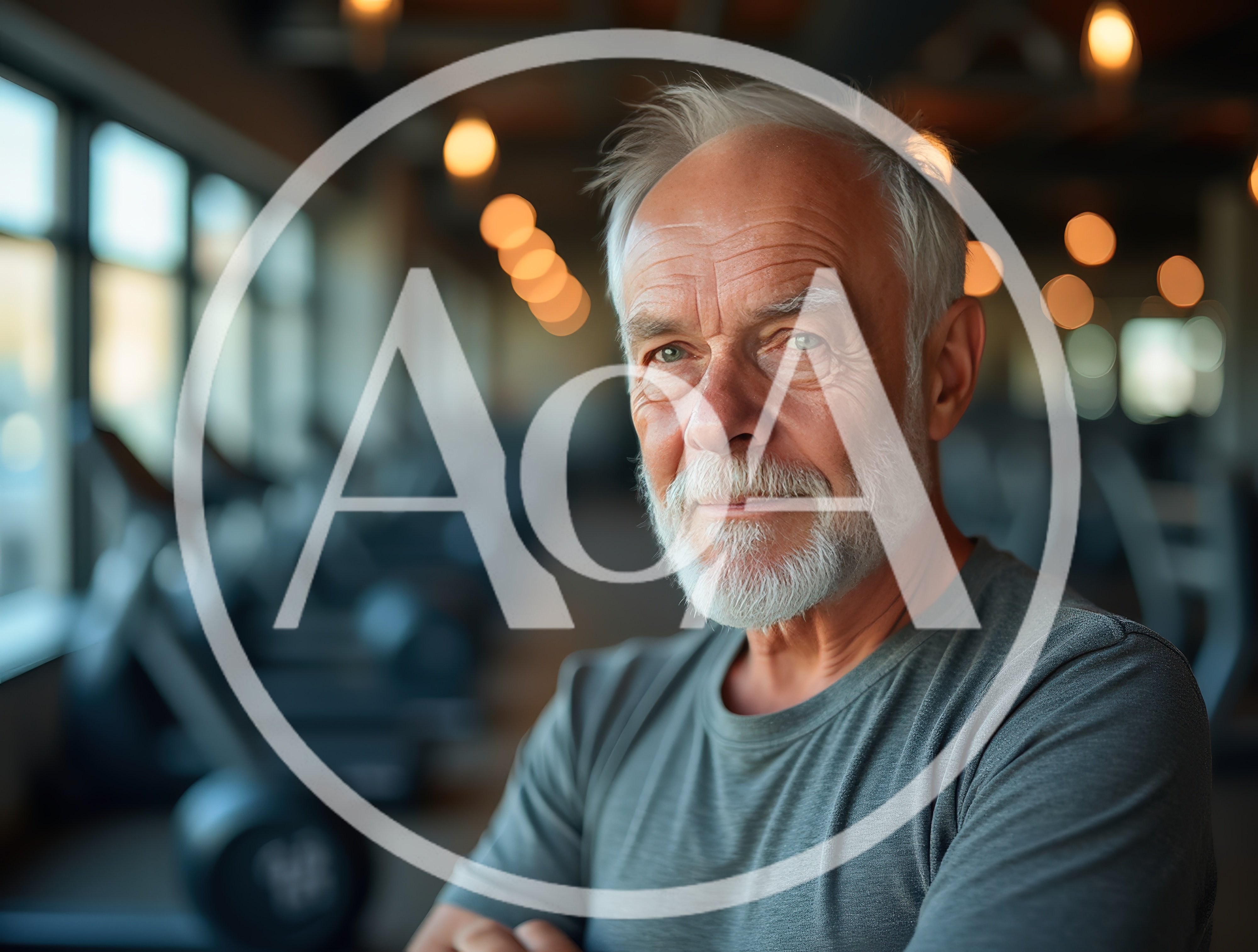 Portrait Of A Senior Man In A Gym