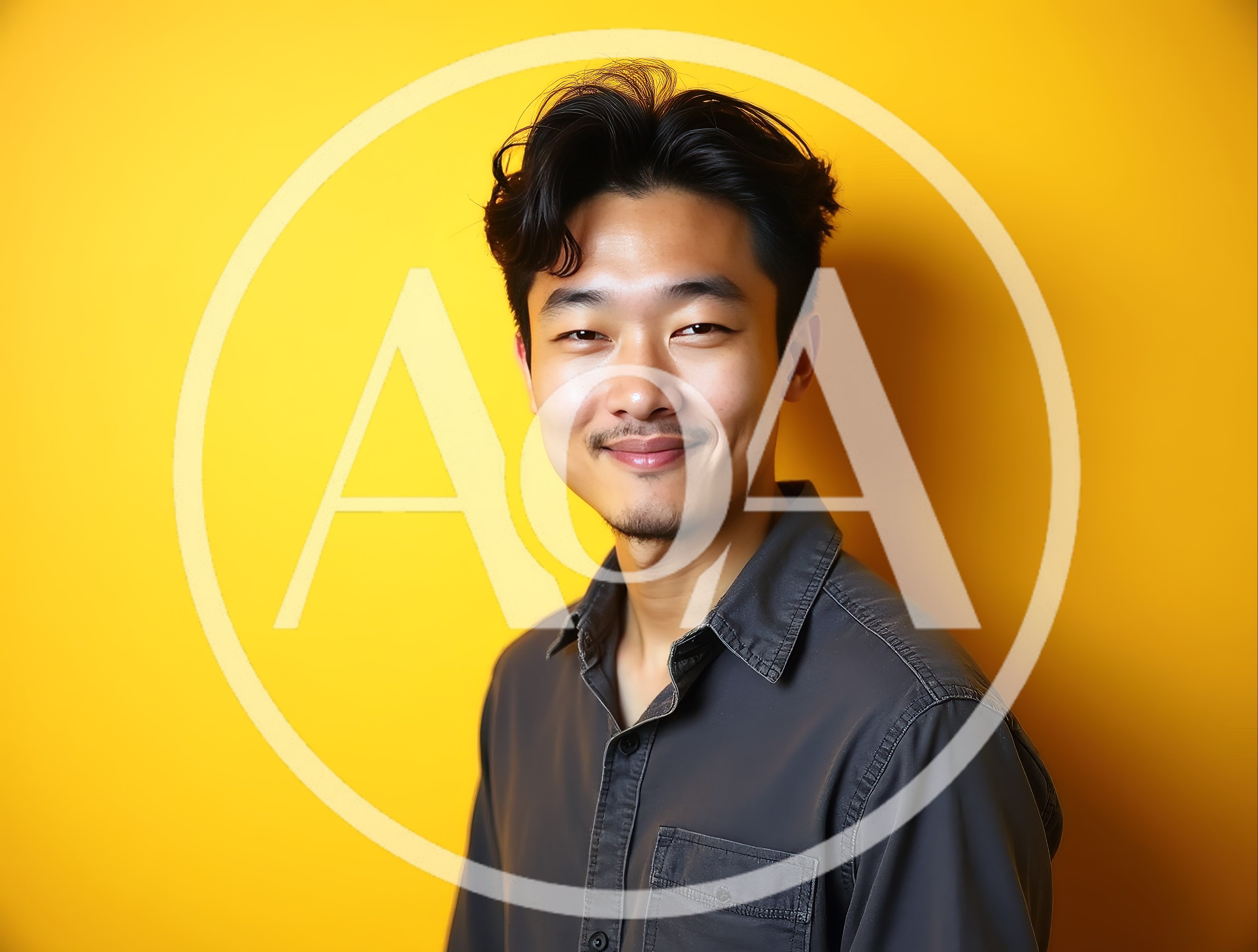 Portrait Of A Smiling Young Asian Man