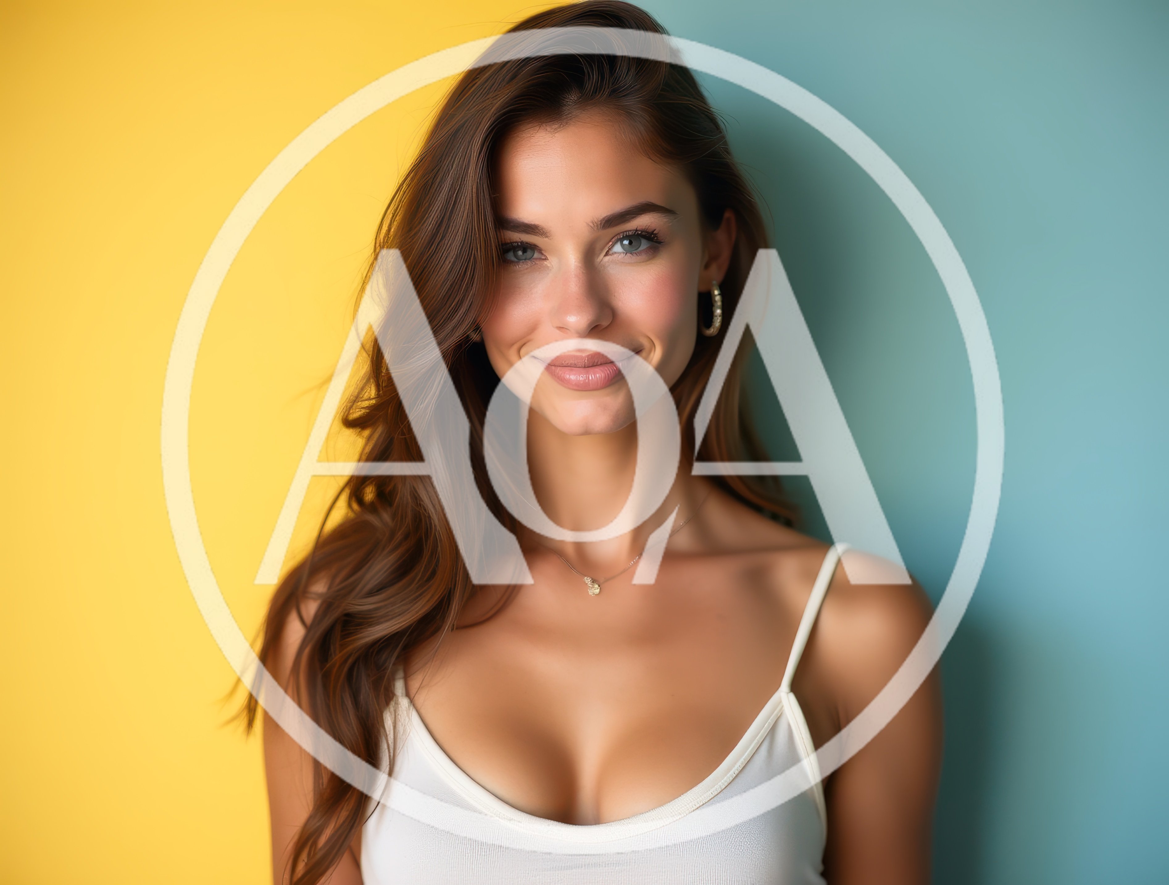 Portrait Of A Beautiful Young Woman Smiling