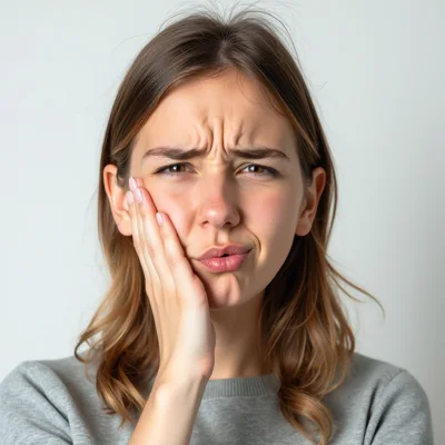 Young Woman Experiencing Severe Toothache Pain