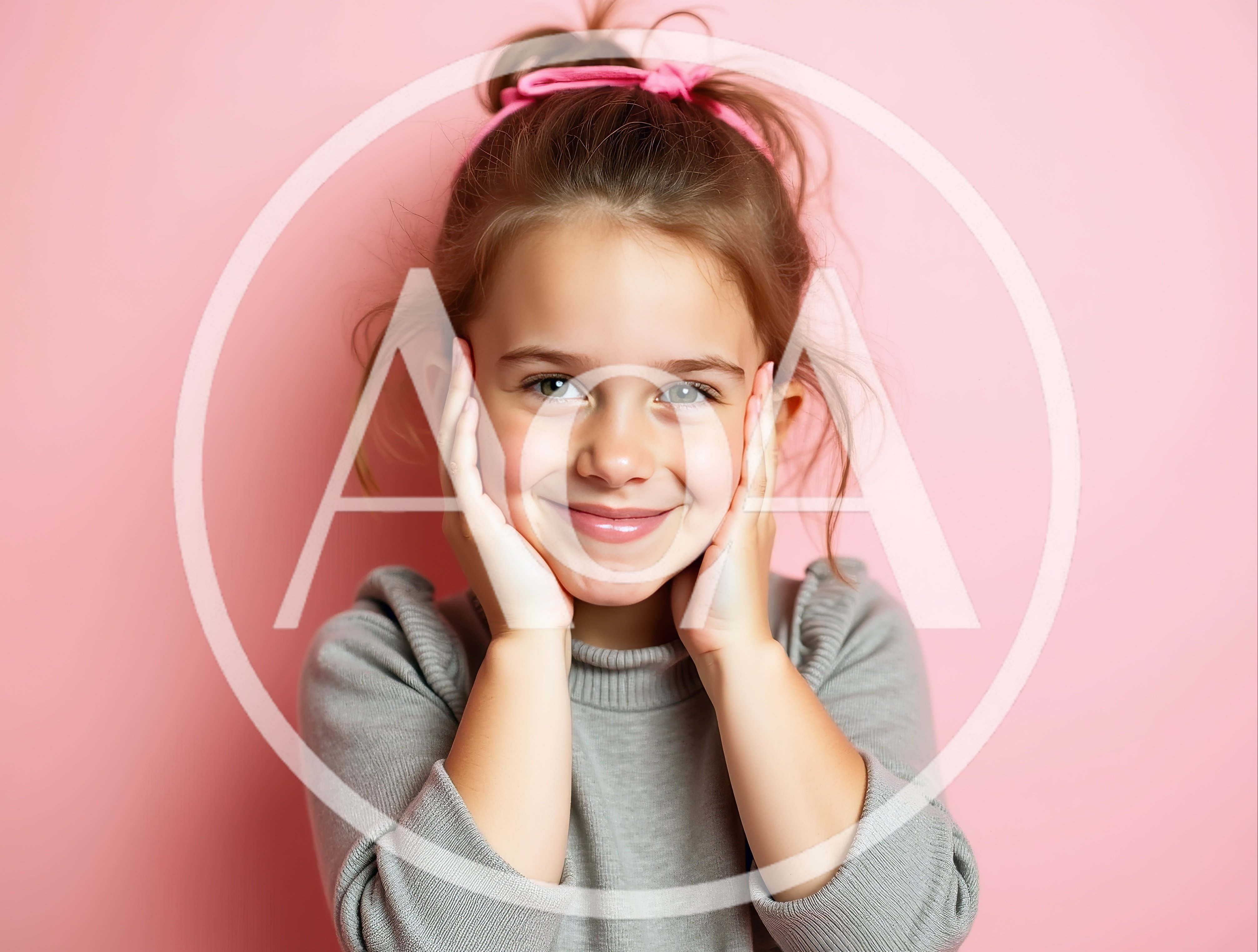 Portrait of a Smiling Young Girl