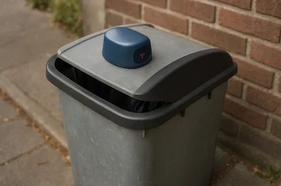 Smart Waste Bin With IoT Sensor On Lid