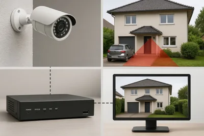 Home Security Camera System Setup and Monitoring