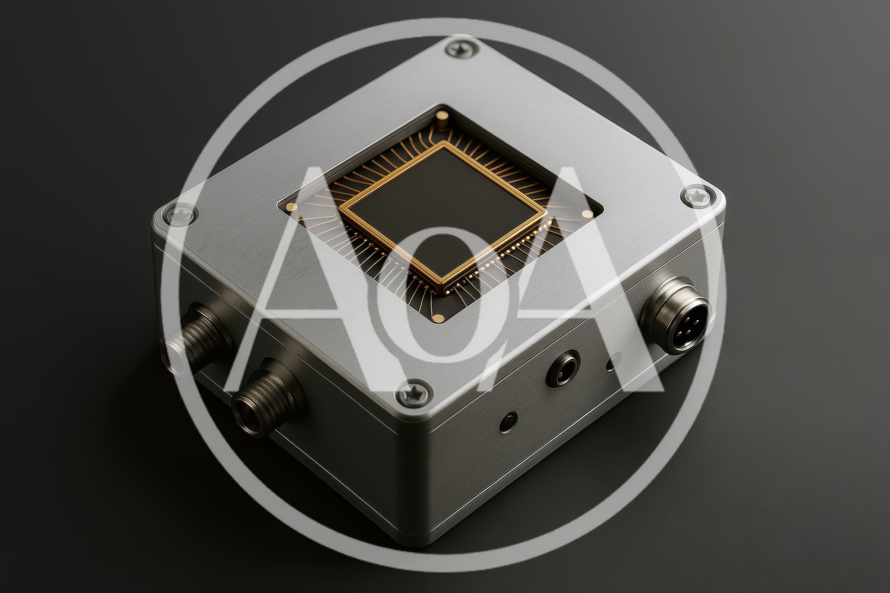 Industrial Electronic Sensor Module With Exposed Microchip