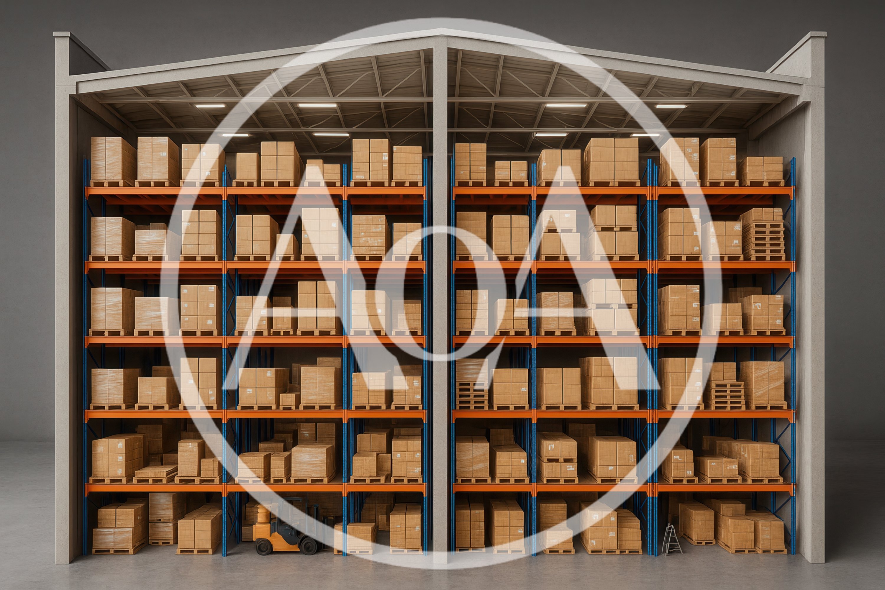 Warehouse Interior With Industrial Storage Racking Systems
