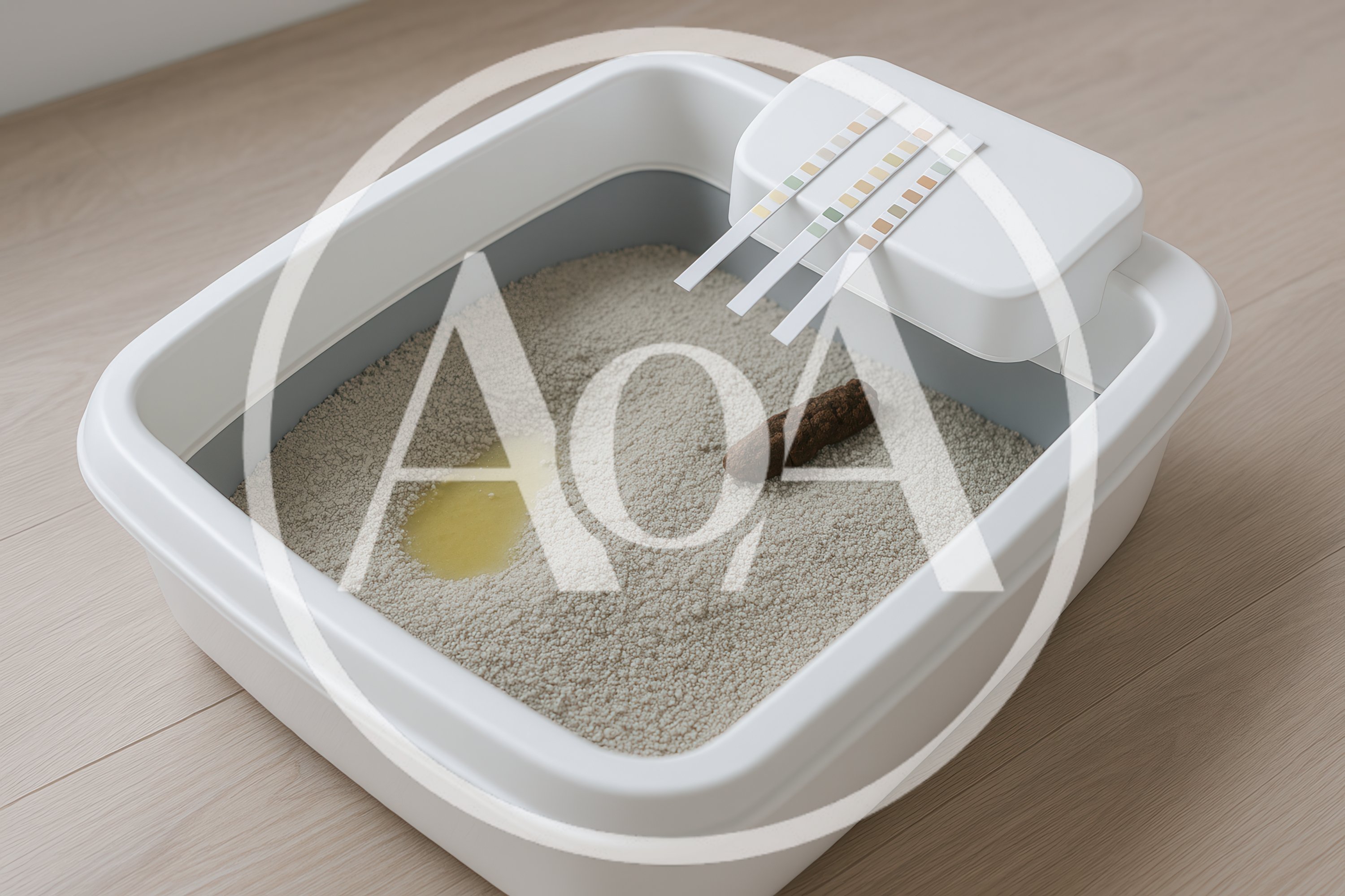 Smart Cat Litter Box With Health Monitoring Test Strips