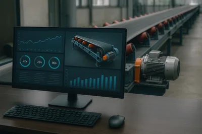 Industrial Conveyor Belt Monitoring System Dashboard