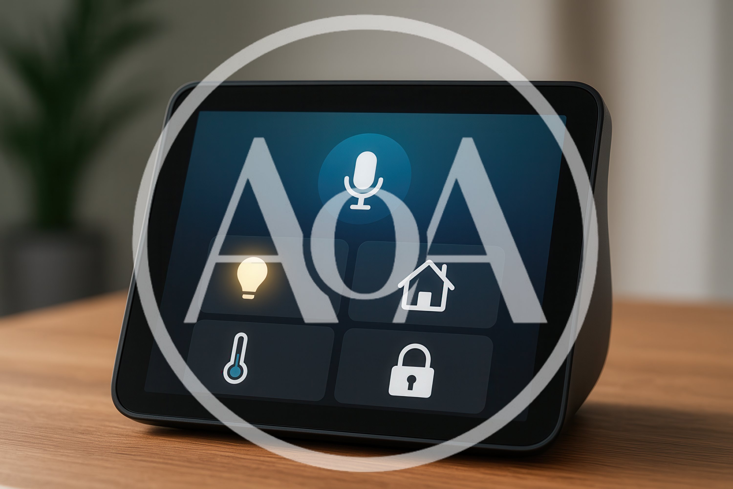 Smart Home Control Hub Displaying Interface Icons