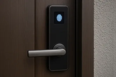 Modern Smart Door Lock With Fingerprint Scanner