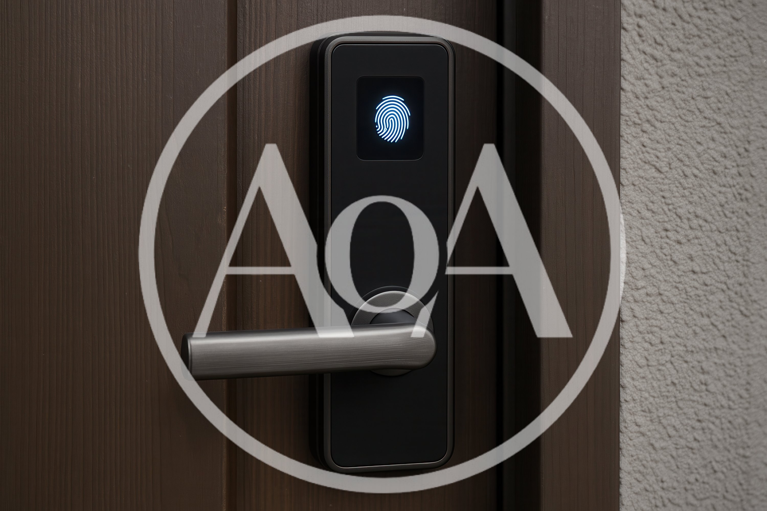 Modern Smart Door Lock With Fingerprint Scanner