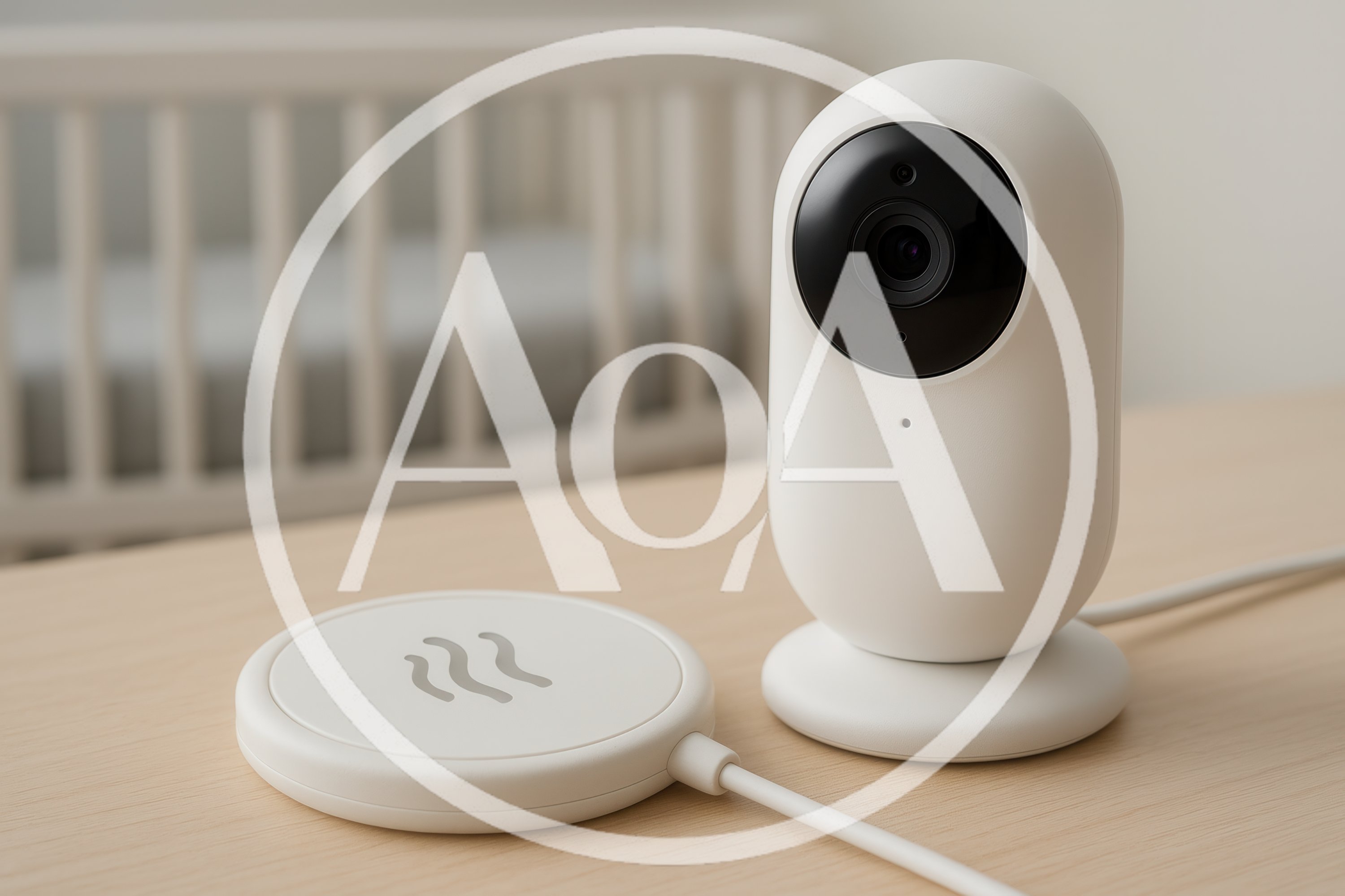 Modern Baby Monitor Camera And Wireless Charging Pad