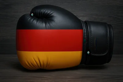 Boxing Glove Featuring The German National Flag