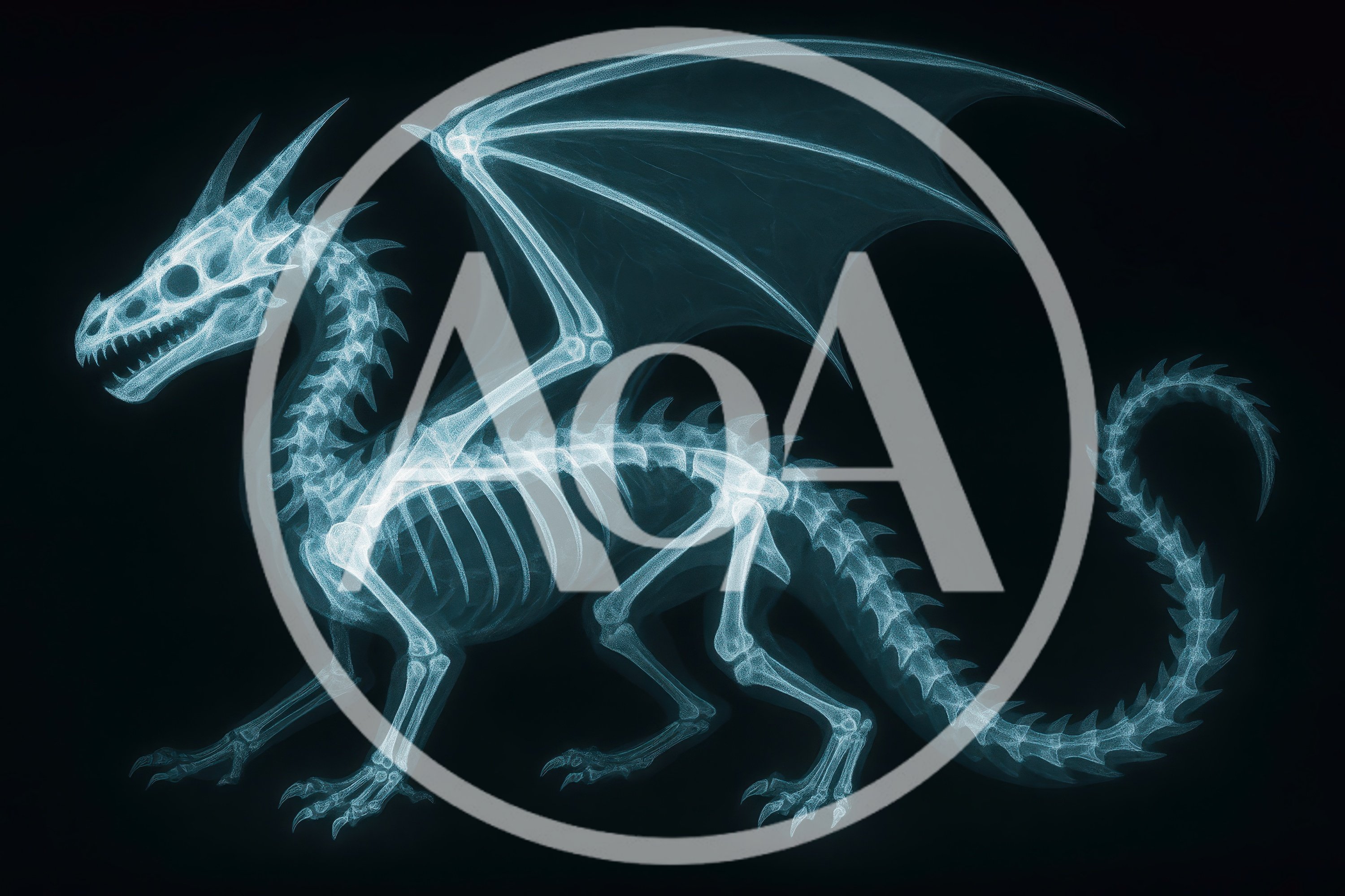 X-Ray Skeleton Of A Mythical Dragon