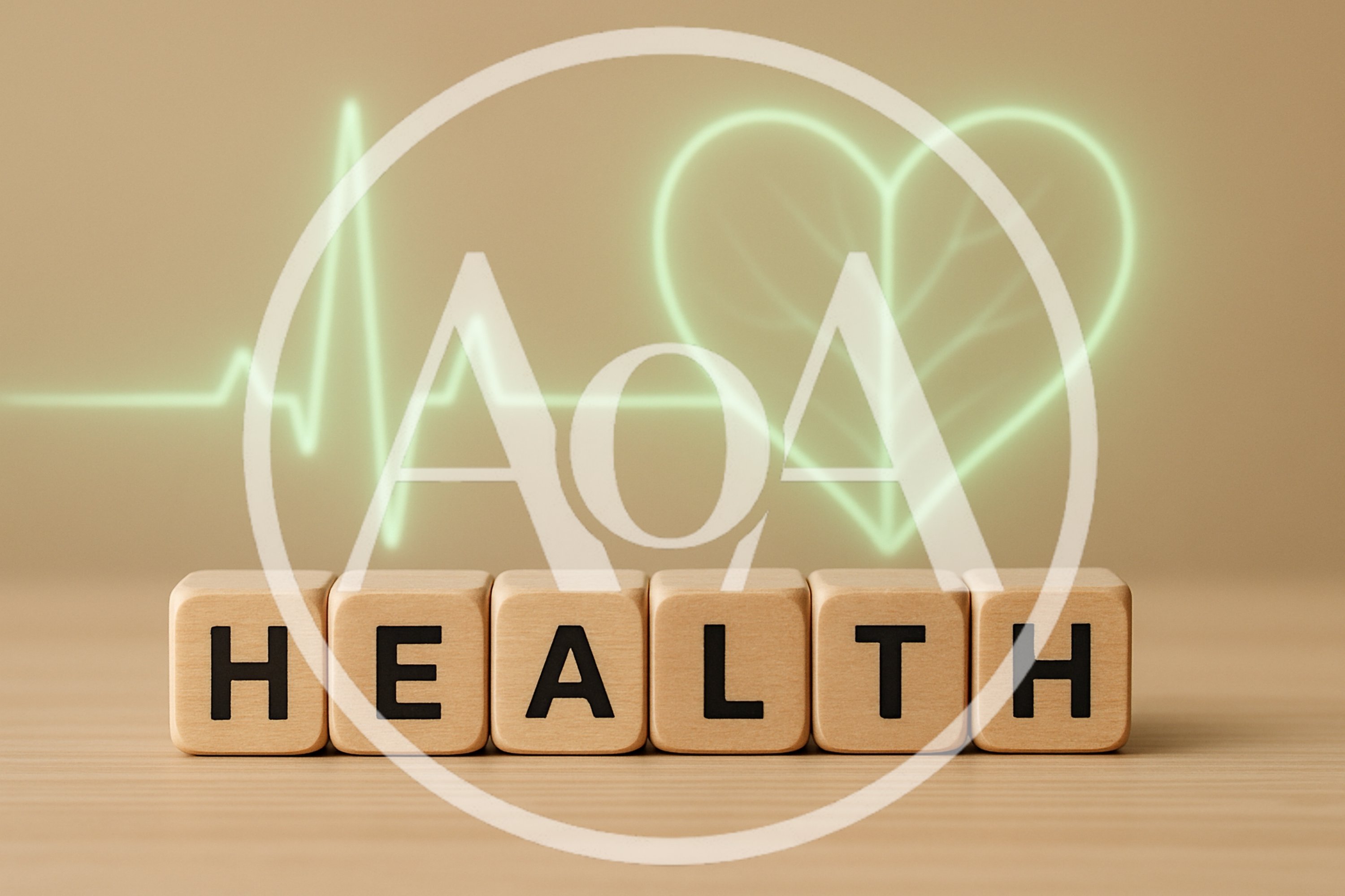 Wooden Blocks Spelling Health With Heart And EKG Symbol