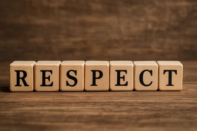 Wooden Blocks Spelling The Word Respect