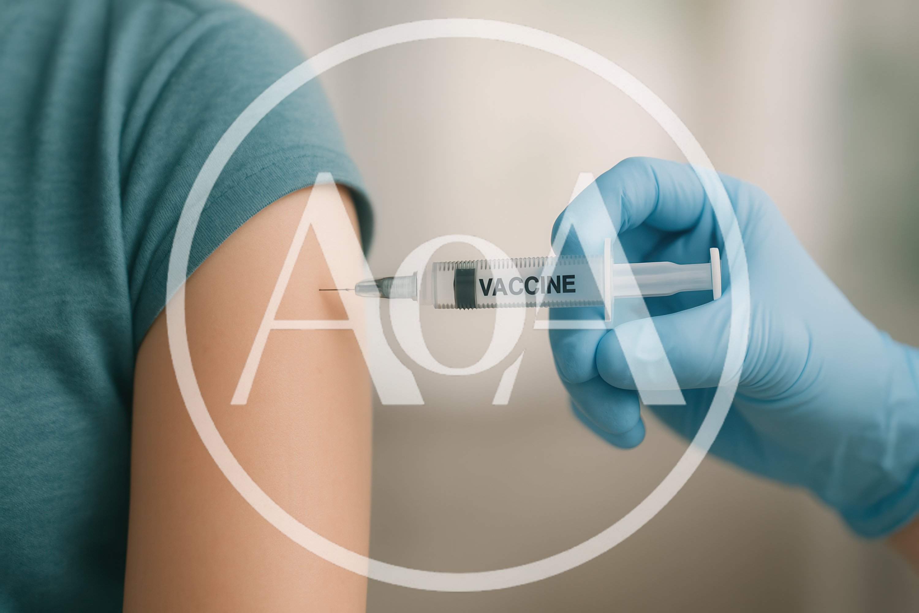 Medical Professional Administering Vaccine Injection To Patient Arm