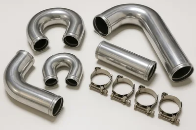 Aluminum Turbo Intercooler Piping Kit With Clamps