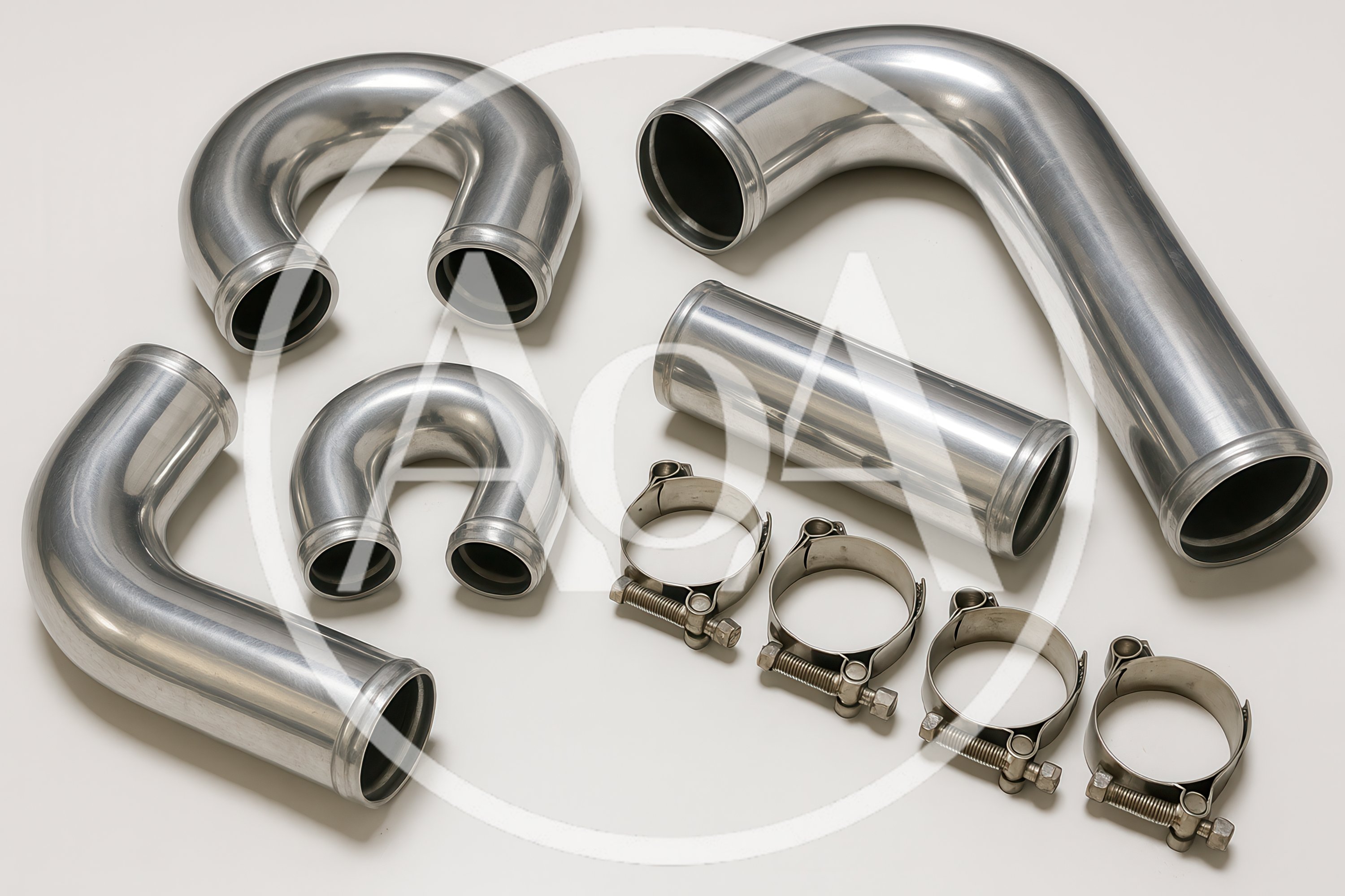 Aluminum Turbo Intercooler Piping Kit With Clamps
