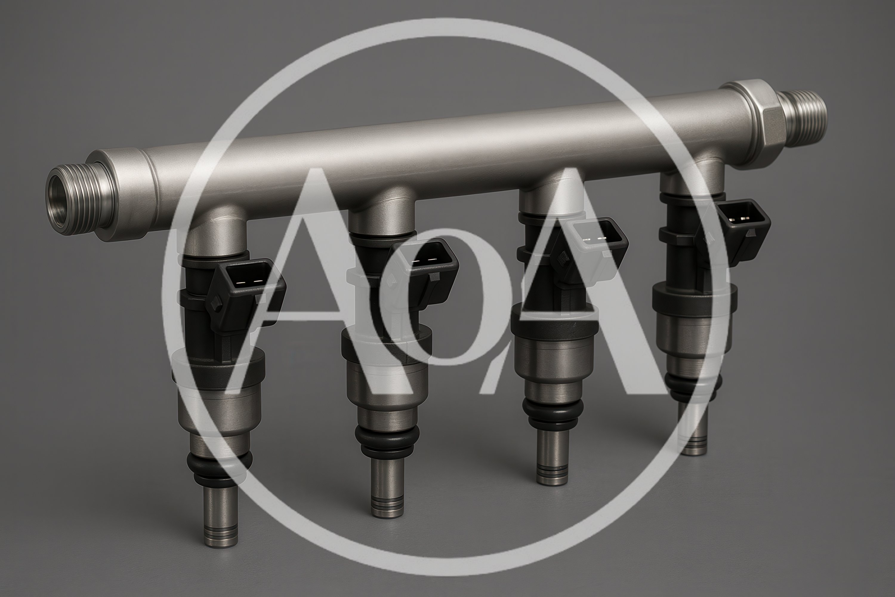 Automotive Fuel Injector Rail Assembly