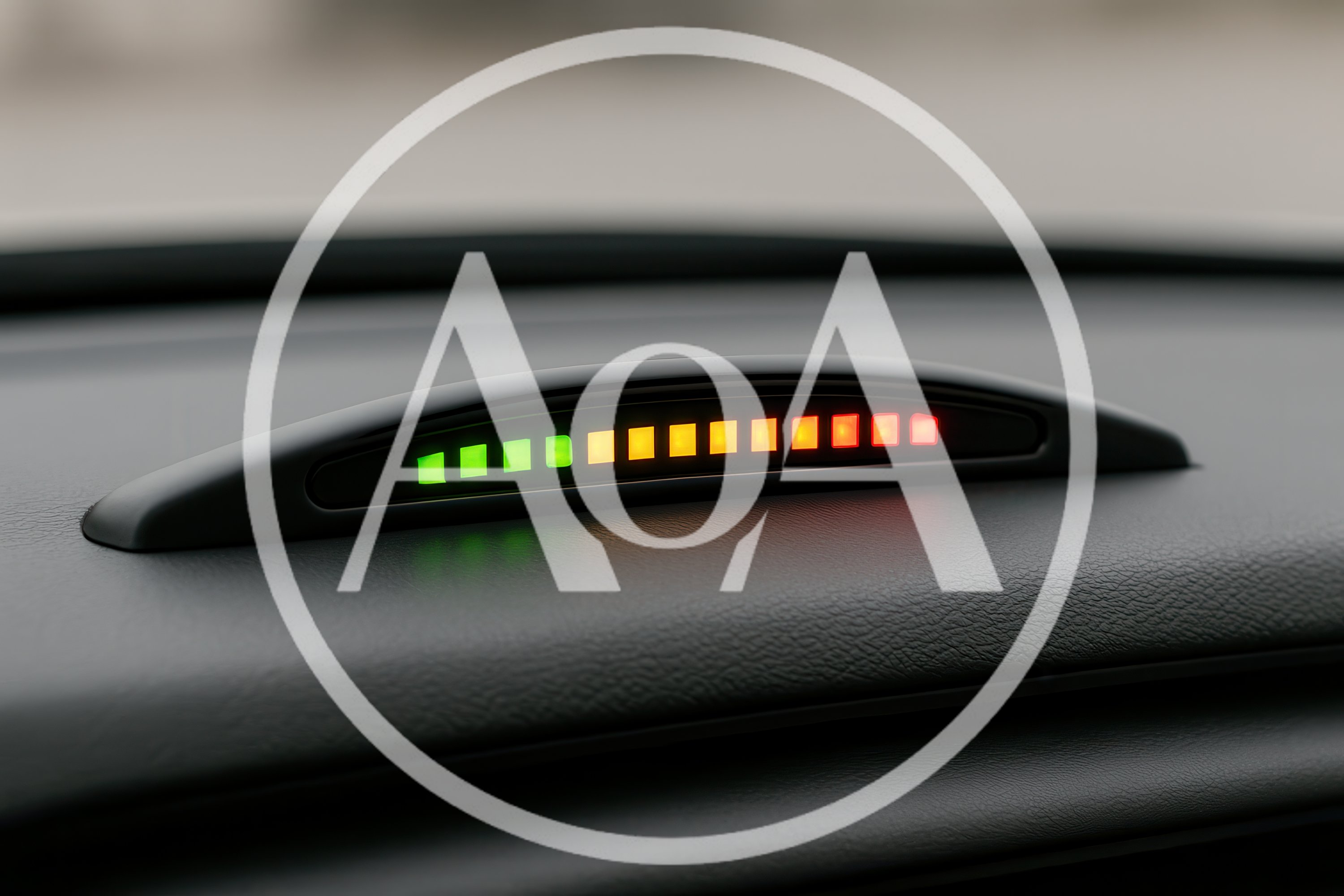Parking Sensor Distance Indicator Displaying Proximity Warning