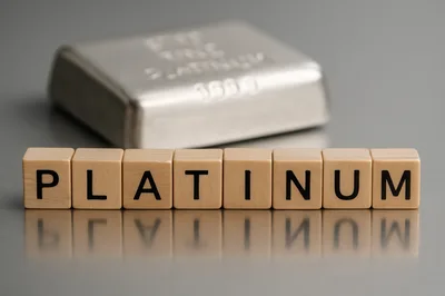 Platinum Metal Bar With Wooden Letter Blocks