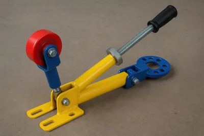 Industrial Toggle Clamp With Red Wheel