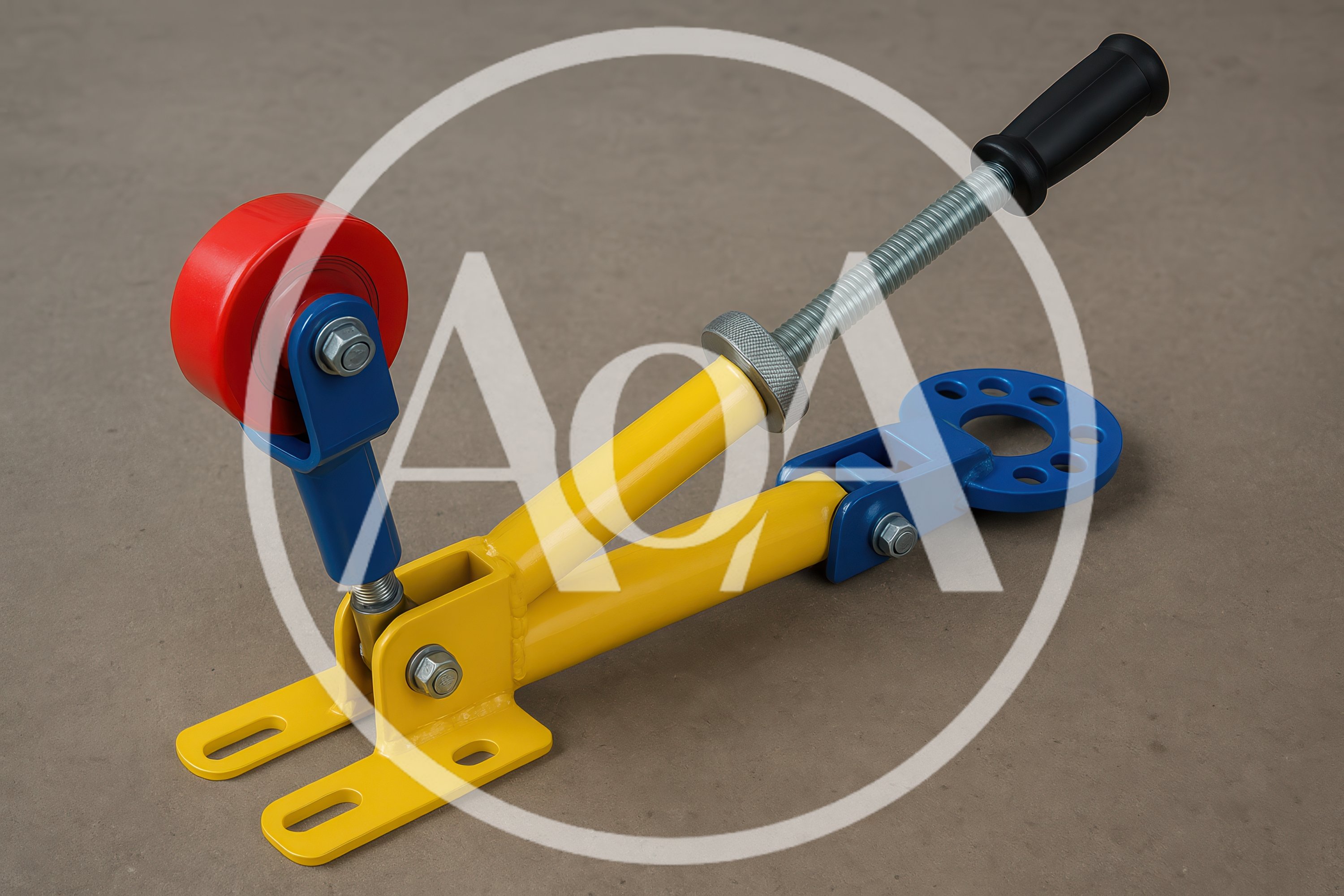 Industrial Toggle Clamp With Red Wheel