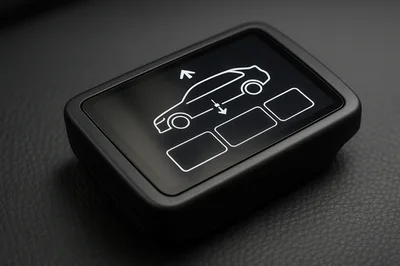 Digital Car Suspension Control Interface On Touchscreen