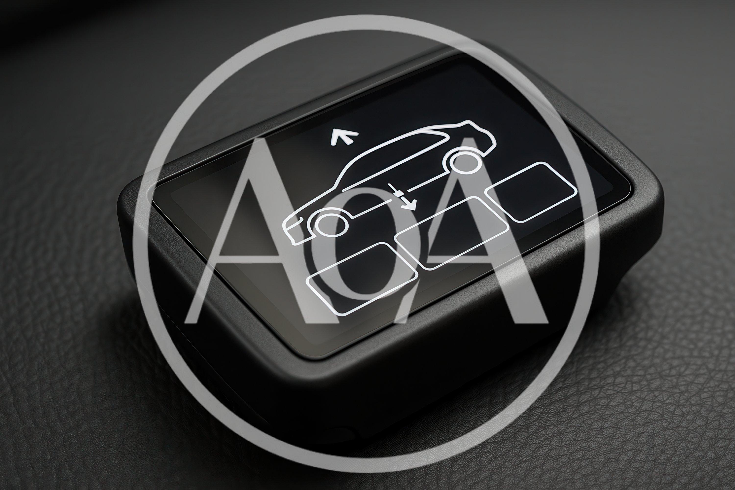 Digital Car Suspension Control Interface On Touchscreen