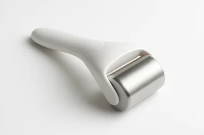White Ice Roller For Facial Skincare Treatment