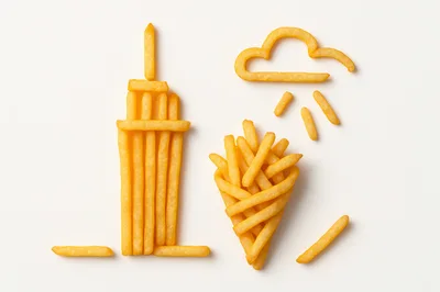 Creative Food Art Made With French Fries