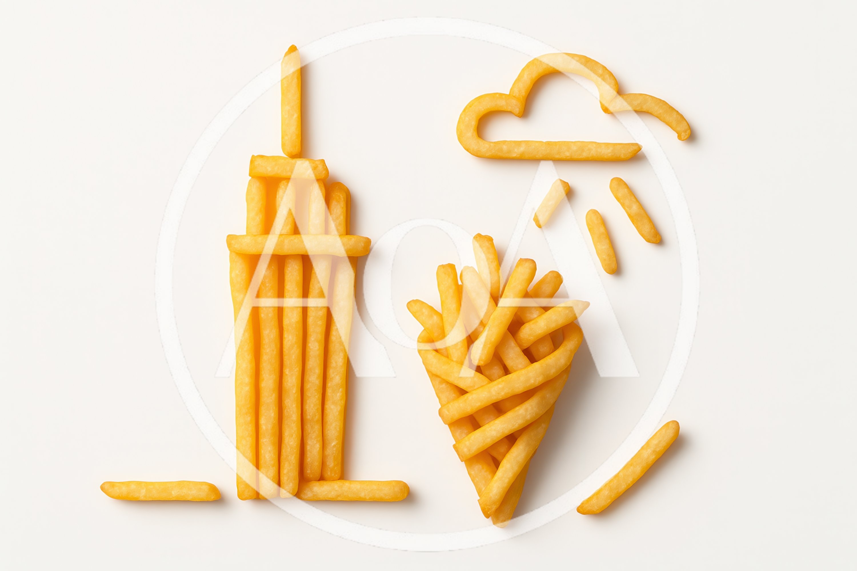 Creative Food Art Made With French Fries